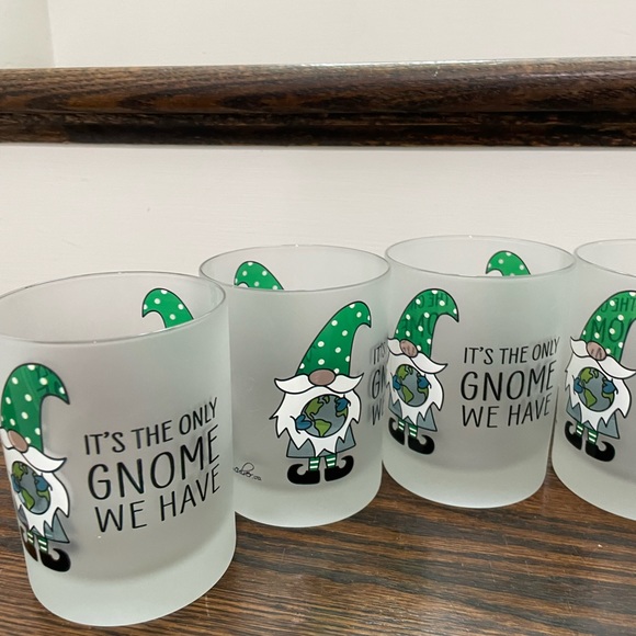 ALBERTO CULVER “GNOME” “PLANET EARTH” OLD FASHION BAR GLASSES 6 - Picture 8 of 8